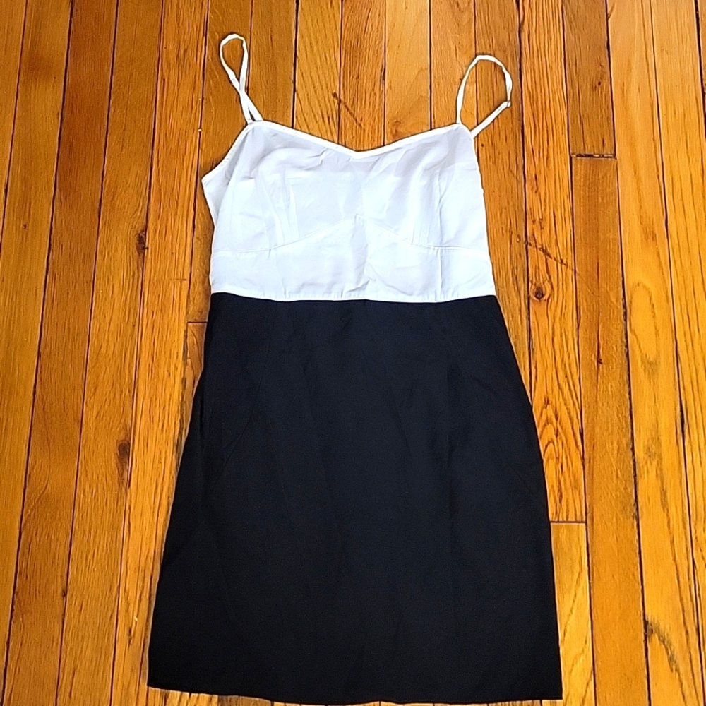 All saints black and white mini/slip dress